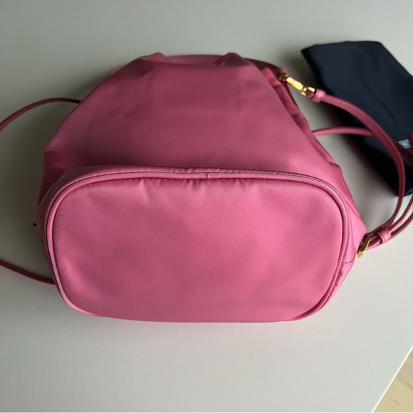 Prada Bags Prada Duet Renylon Bucket Shoulder Bag In Pink Poshmark